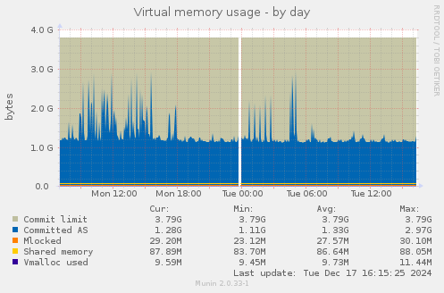 Virtual memory usage