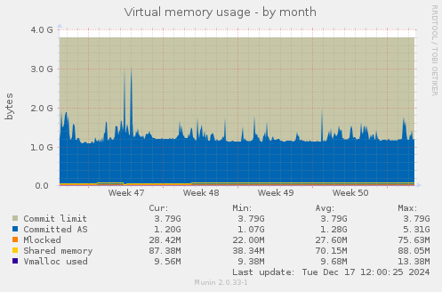 Virtual memory usage