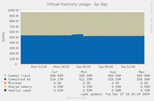 Virtual memory usage