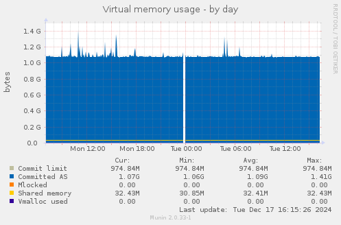 Virtual memory usage