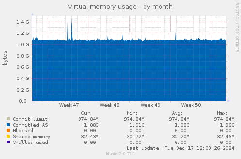 Virtual memory usage