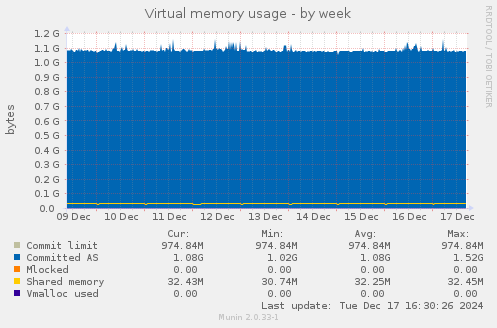 Virtual memory usage