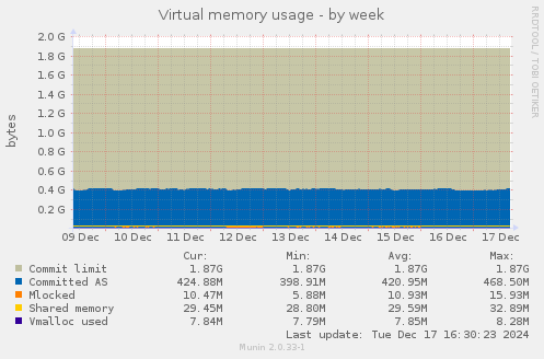 Virtual memory usage